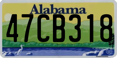AL license plate 47CB318