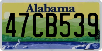 AL license plate 47CB539