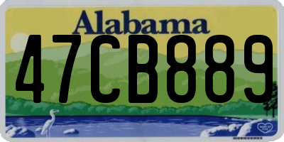AL license plate 47CB889