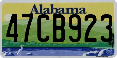 AL license plate 47CB923