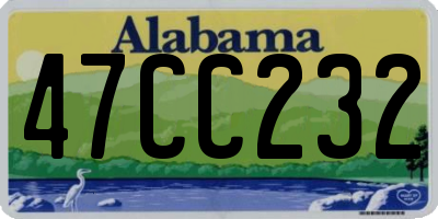 AL license plate 47CC232