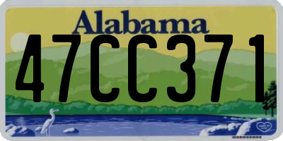AL license plate 47CC371