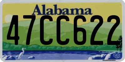 AL license plate 47CC622