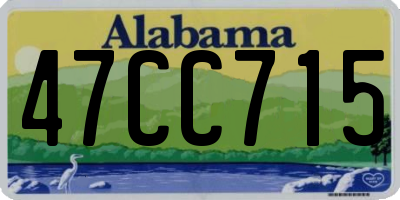 AL license plate 47CC715