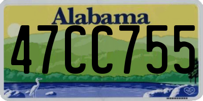 AL license plate 47CC755
