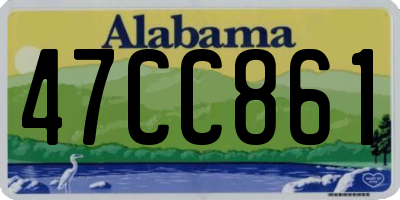 AL license plate 47CC861