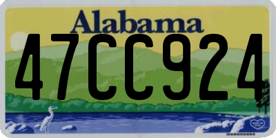 AL license plate 47CC924