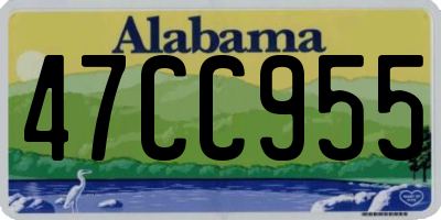 AL license plate 47CC955