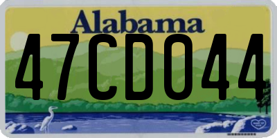AL license plate 47CD044