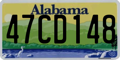 AL license plate 47CD148