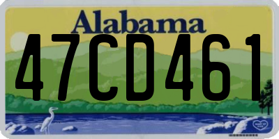 AL license plate 47CD461