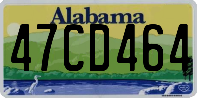 AL license plate 47CD464