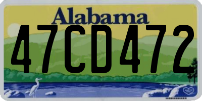 AL license plate 47CD472