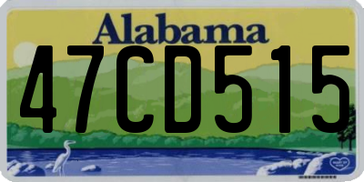 AL license plate 47CD515