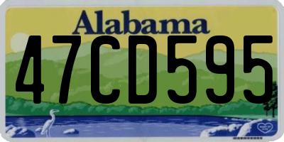 AL license plate 47CD595