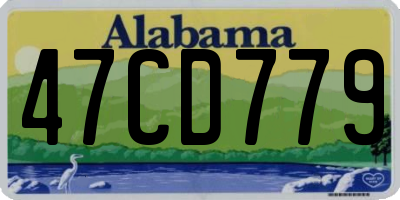 AL license plate 47CD779