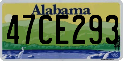 AL license plate 47CE293