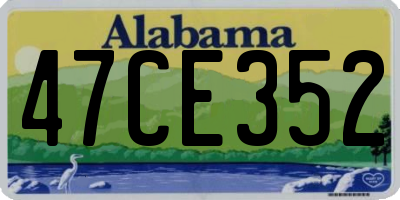 AL license plate 47CE352