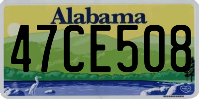 AL license plate 47CE508