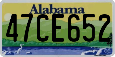 AL license plate 47CE652