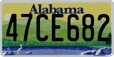 AL license plate 47CE682