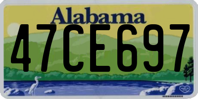AL license plate 47CE697