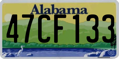 AL license plate 47CF133