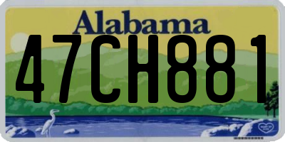 AL license plate 47CH881