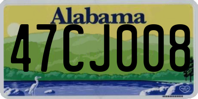 AL license plate 47CJ008