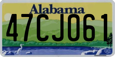 AL license plate 47CJ061
