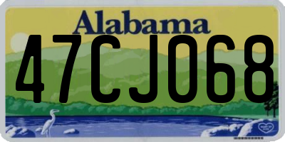 AL license plate 47CJ068