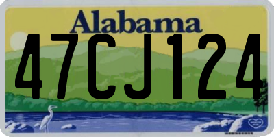 AL license plate 47CJ124