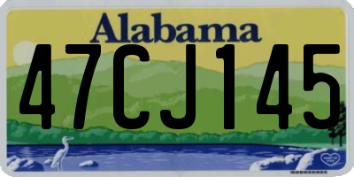 AL license plate 47CJ145