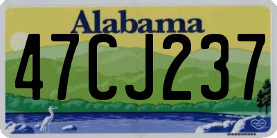 AL license plate 47CJ237