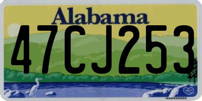 AL license plate 47CJ253