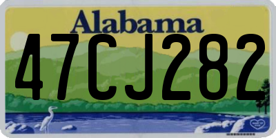 AL license plate 47CJ282