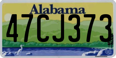 AL license plate 47CJ373