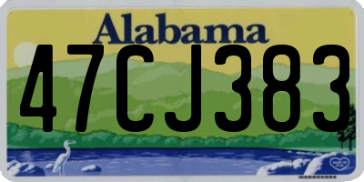 AL license plate 47CJ383