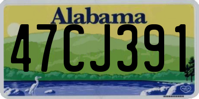 AL license plate 47CJ391