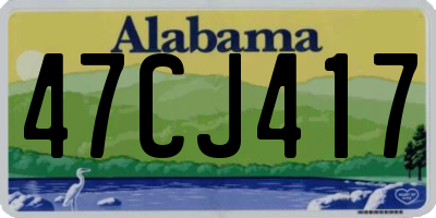 AL license plate 47CJ417
