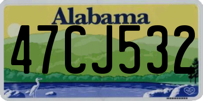AL license plate 47CJ532
