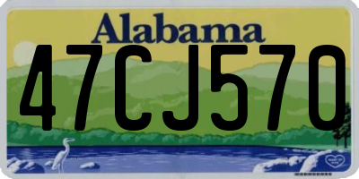 AL license plate 47CJ570