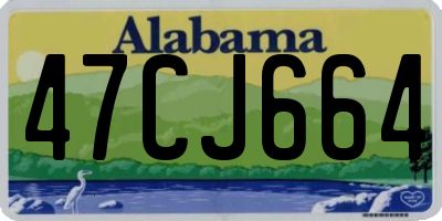 AL license plate 47CJ664