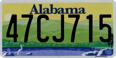 AL license plate 47CJ715