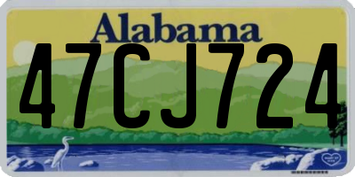 AL license plate 47CJ724