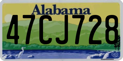 AL license plate 47CJ728