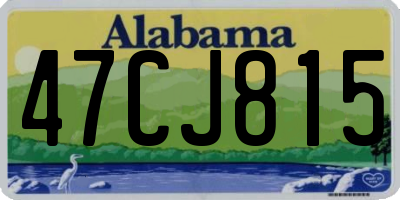 AL license plate 47CJ815