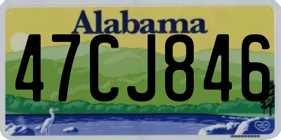 AL license plate 47CJ846