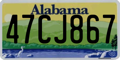 AL license plate 47CJ867