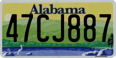 AL license plate 47CJ887